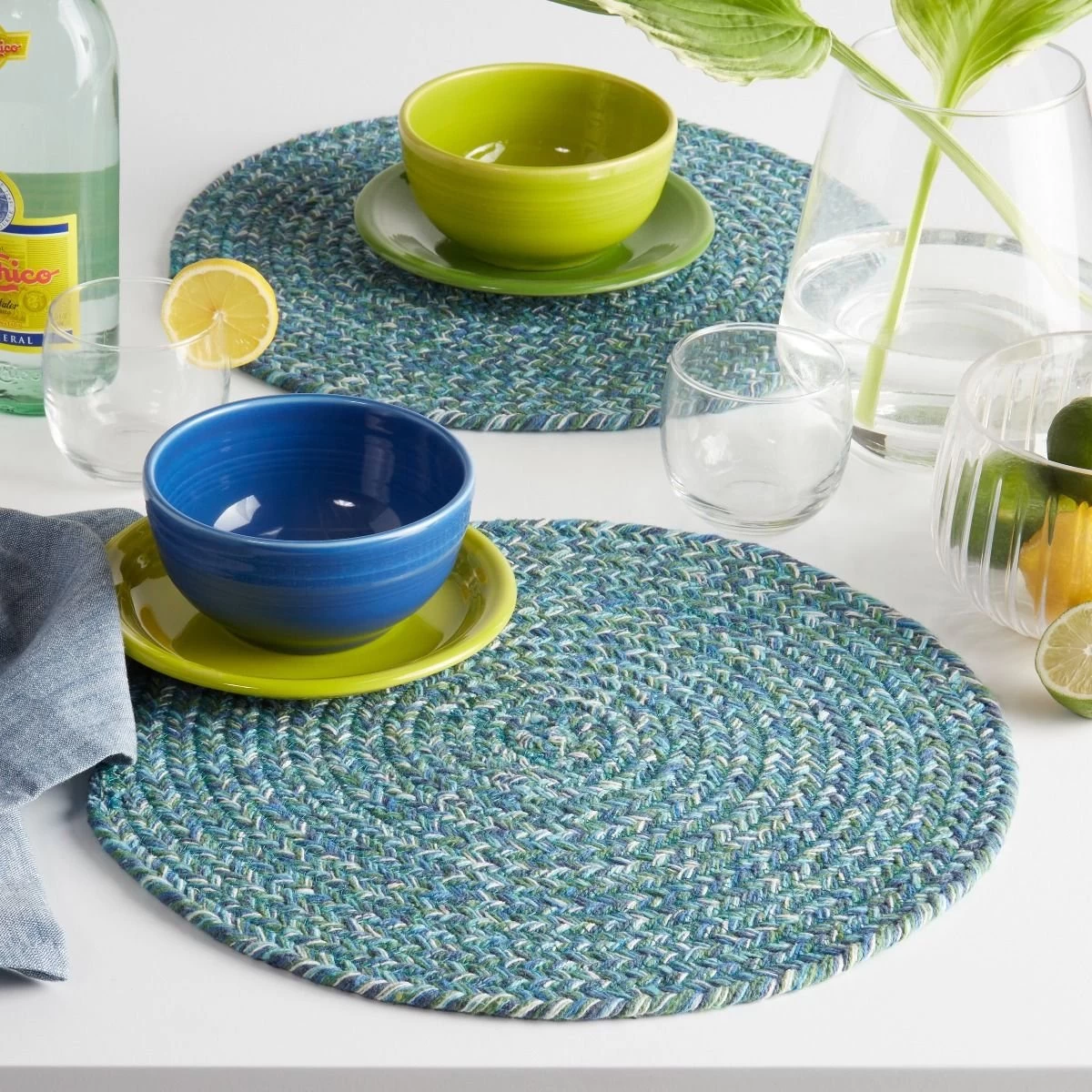 Fiesta® 15" Round Placemat | Cool Color Combo - Image 3