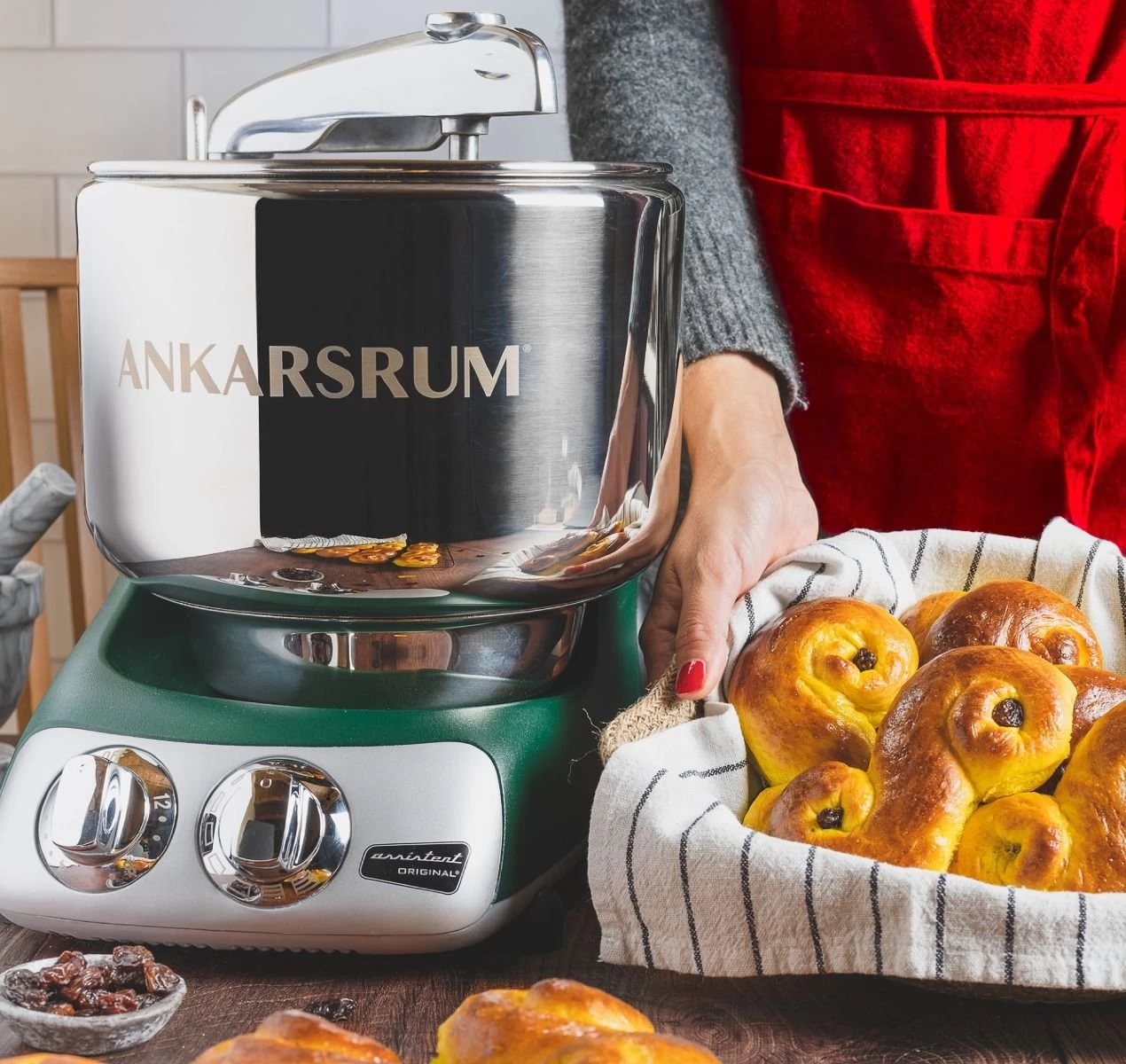 Ankarsrum Original 6230 Model Stand Mixer | Forest Green - Image 3