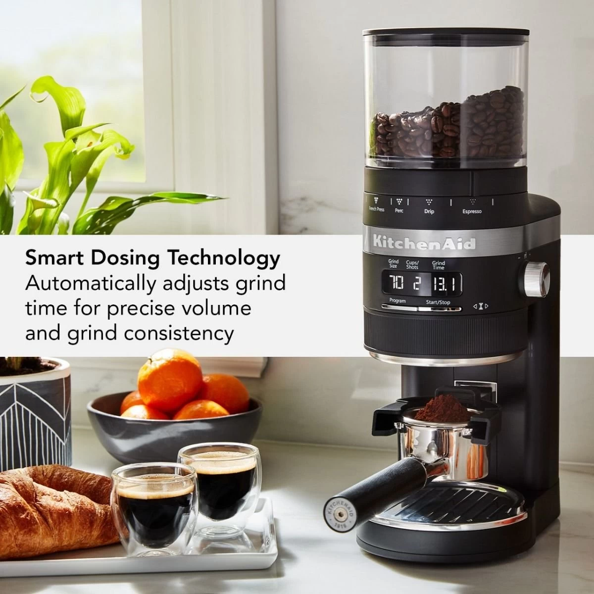 KitchenAid Burr Grinder With Dose Control | Black Matte - Image 3