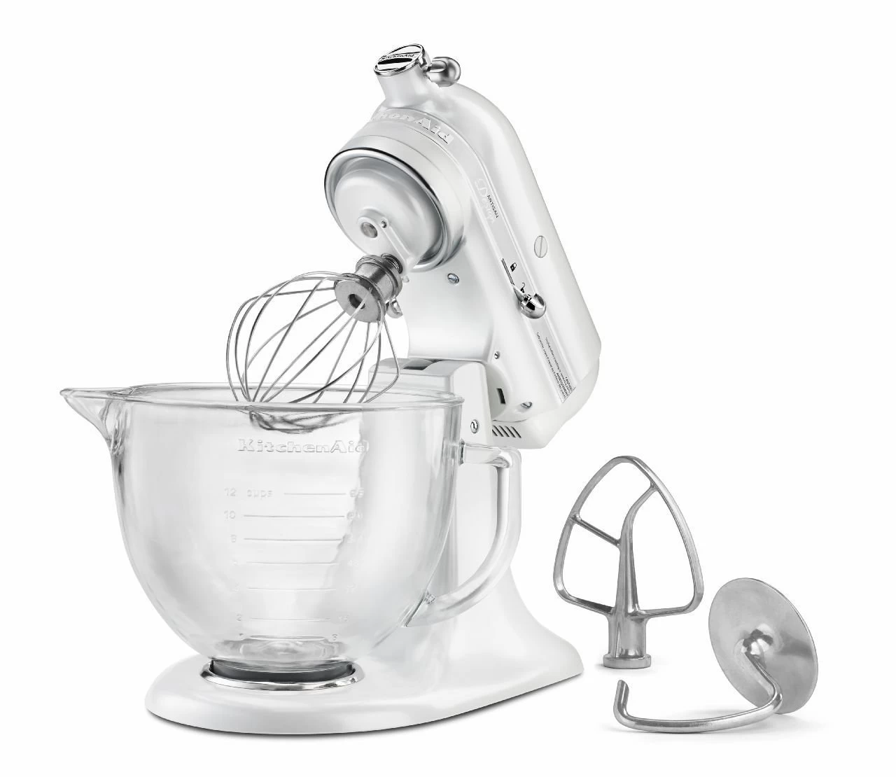 KitchenAid 5-Quart Artisan Design Series Tilt-Head Stand Mixer | Frosted Pearl - Image 3