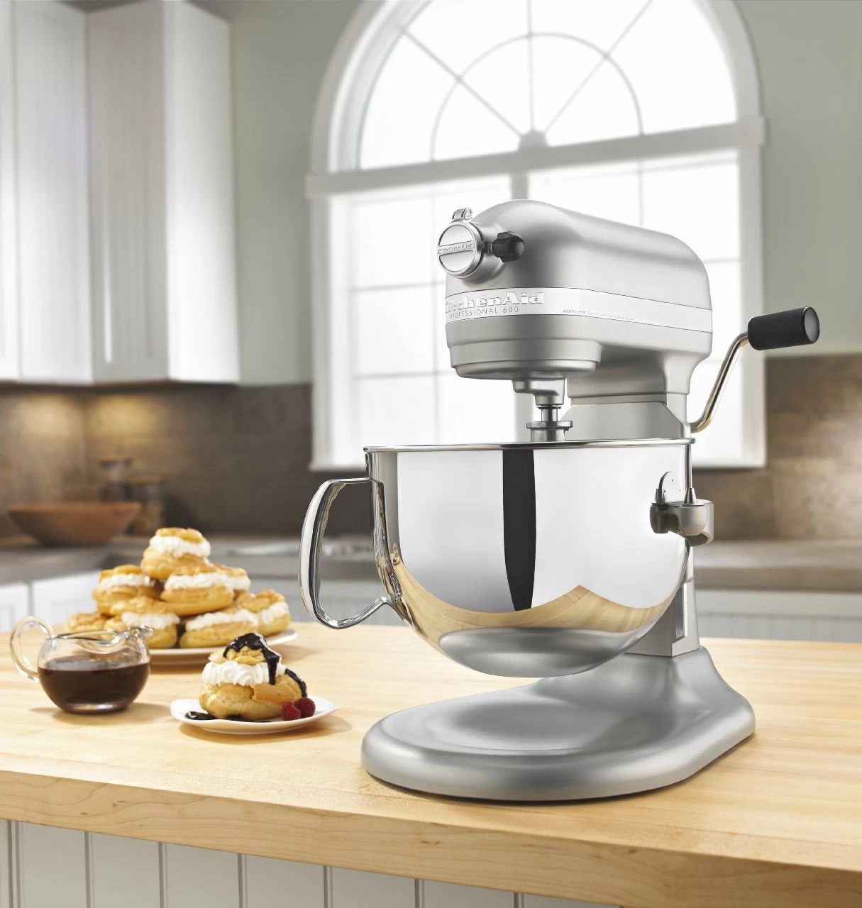 KitchenAid 6-Quart Pro 600 Bowl-Lift Stand Mixer | Nickel Pearl - Image 3