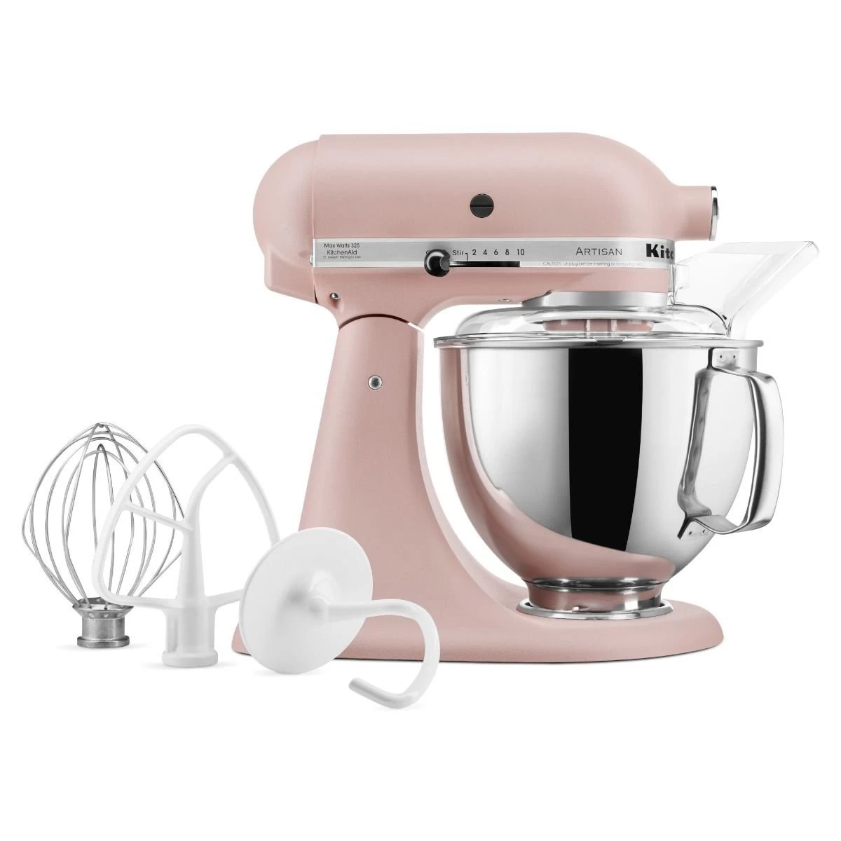 KitchenAid 5-Quart Artisan Tilt-Head Stand Mixer | Feather Pink - Image 4