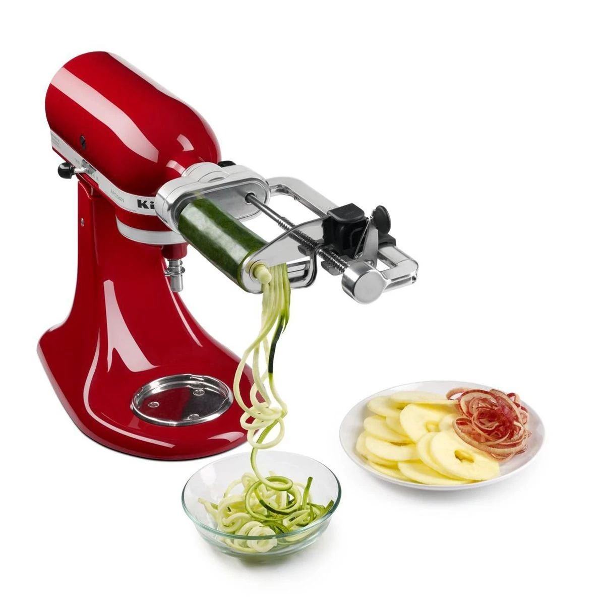 KitchenAid Spiralizer Attachment + Angel Hair & Thin Slice Blade Spiralizer Accessories - Image 8