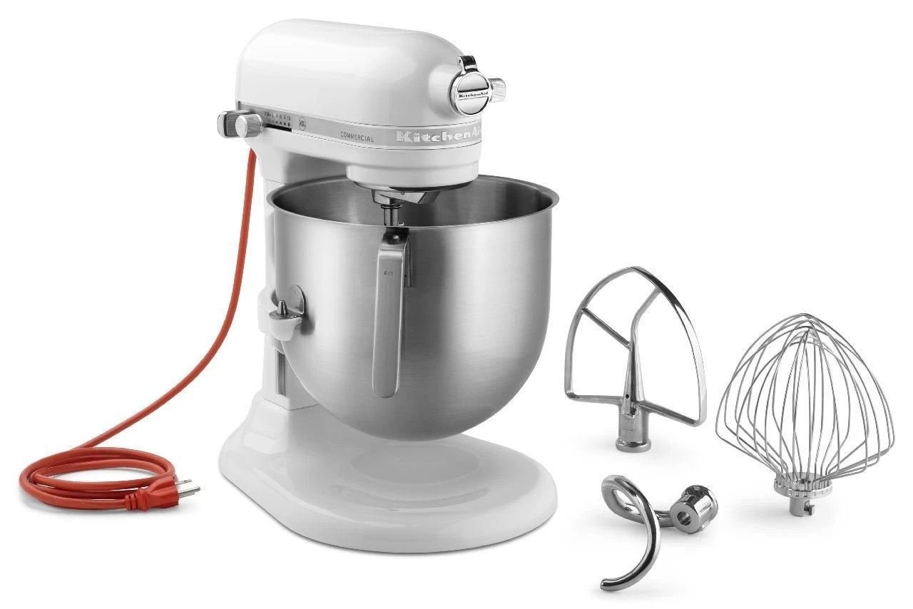 KitchenAid Commercial 8-Quart Stand Mixer | White - Image 3