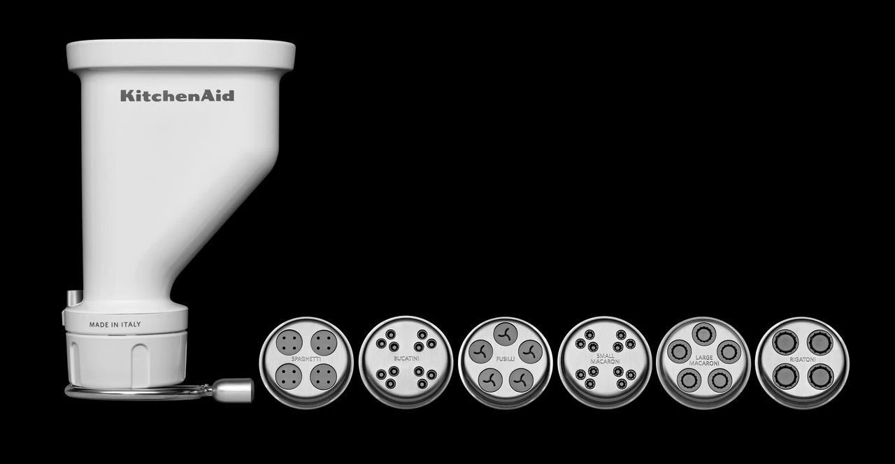 KitchenAid Gourmet Pasta Press Attachment (Bucatini, Rigatoni, Spaghetti, Fusilli, Large & Small Macaroni) - Image 3