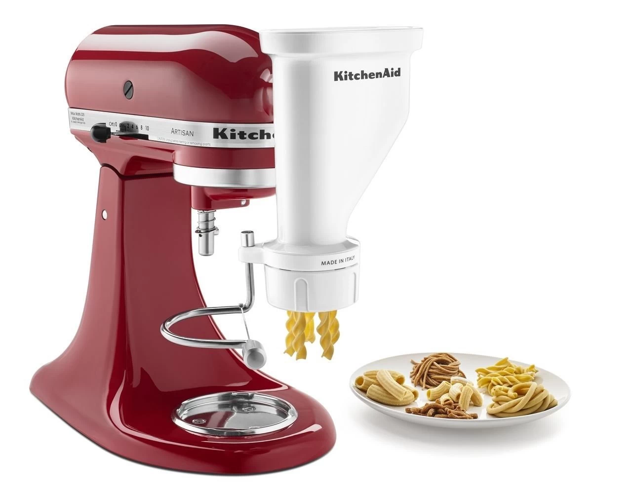 KitchenAid Gourmet Pasta Press Attachment (Bucatini, Rigatoni, Spaghetti, Fusilli, Large & Small Macaroni) - Image 2