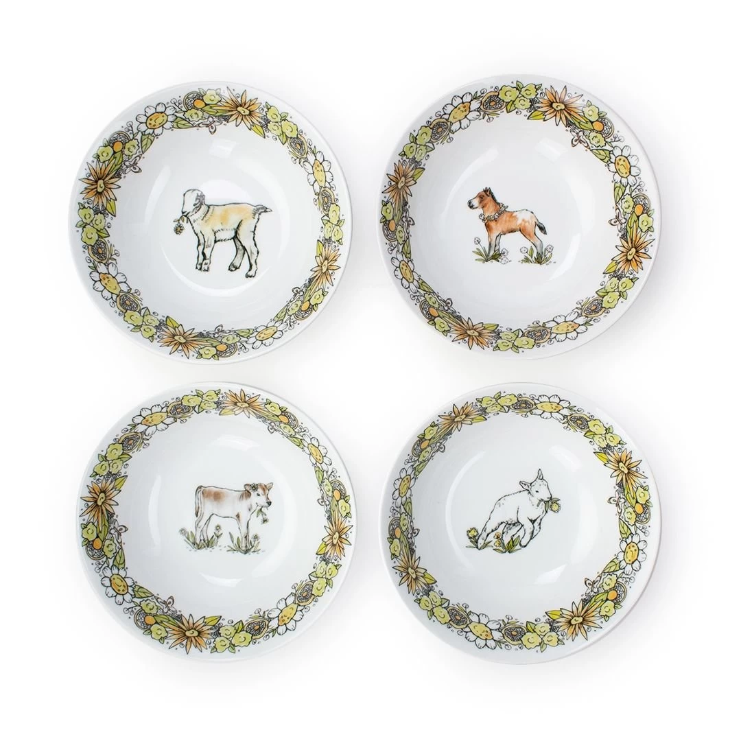 Everything Kitchens Barnyard Baby Animals 16-Piece Dinnerware Set With Mugs | Assorted - Image 4
