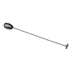 Mercer Barfly 11.8" Bar Spoon With Muddler | Gun Metal Black