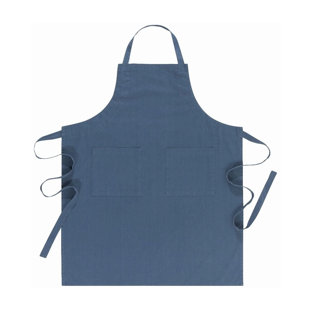 Danica Heirloom 28" X 36" Stonewash Apron | Midnight Blue - Image 2
