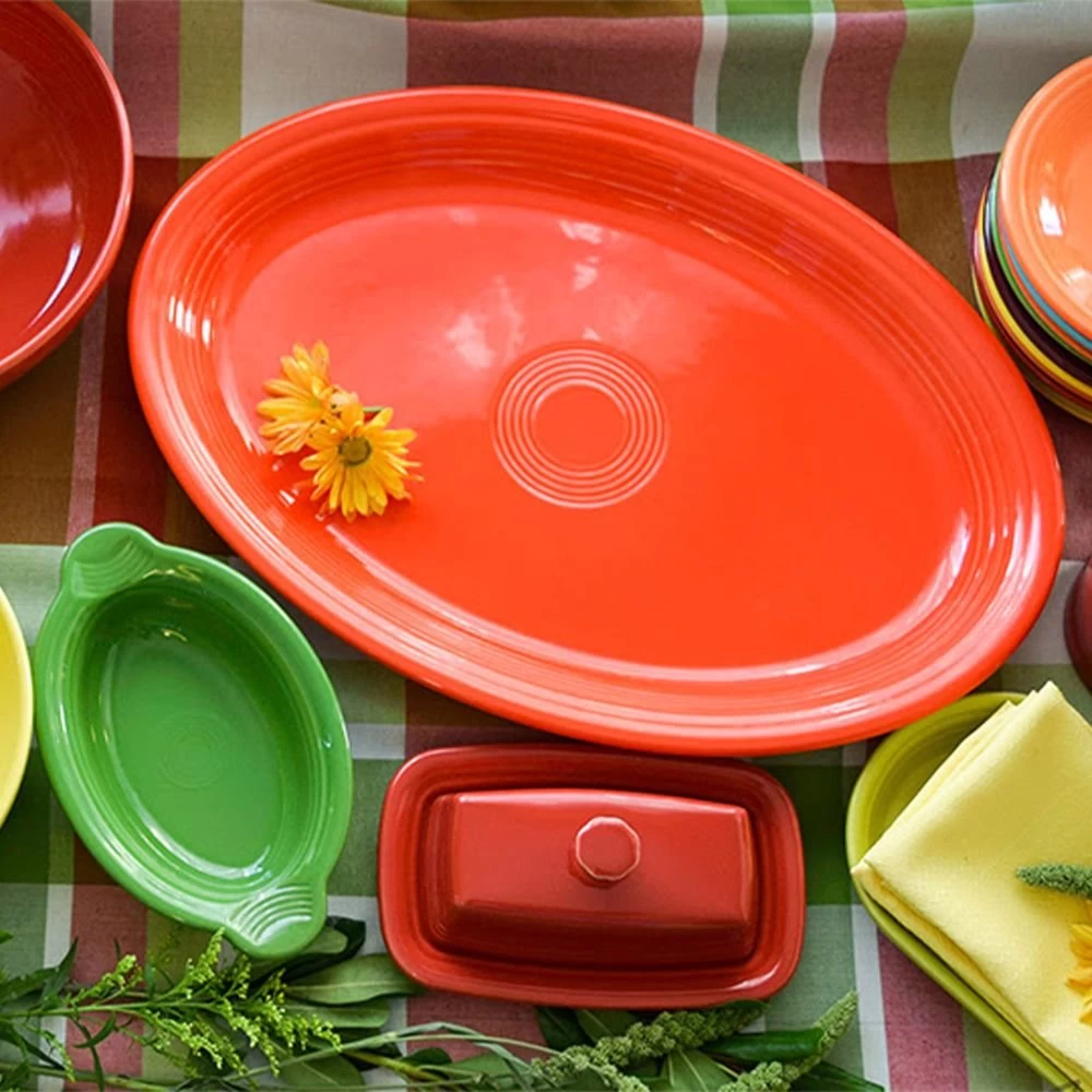 Fiesta® 19.25" Extra Large Oval Serving Platter | Poppy - Image 2