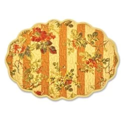 April Cornell Sonata Stripe Quilted Placemat (Set Of 4) | Gold