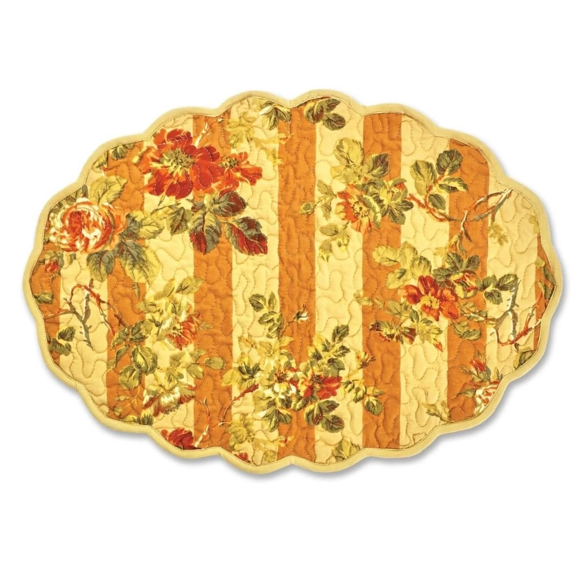 April Cornell Sonata Stripe Quilted Placemat (Set Of 4) | Gold