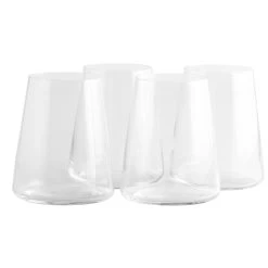 Stolzle 12.75oz Power Crystal White Wine Stemless Glasses | Set Of 4