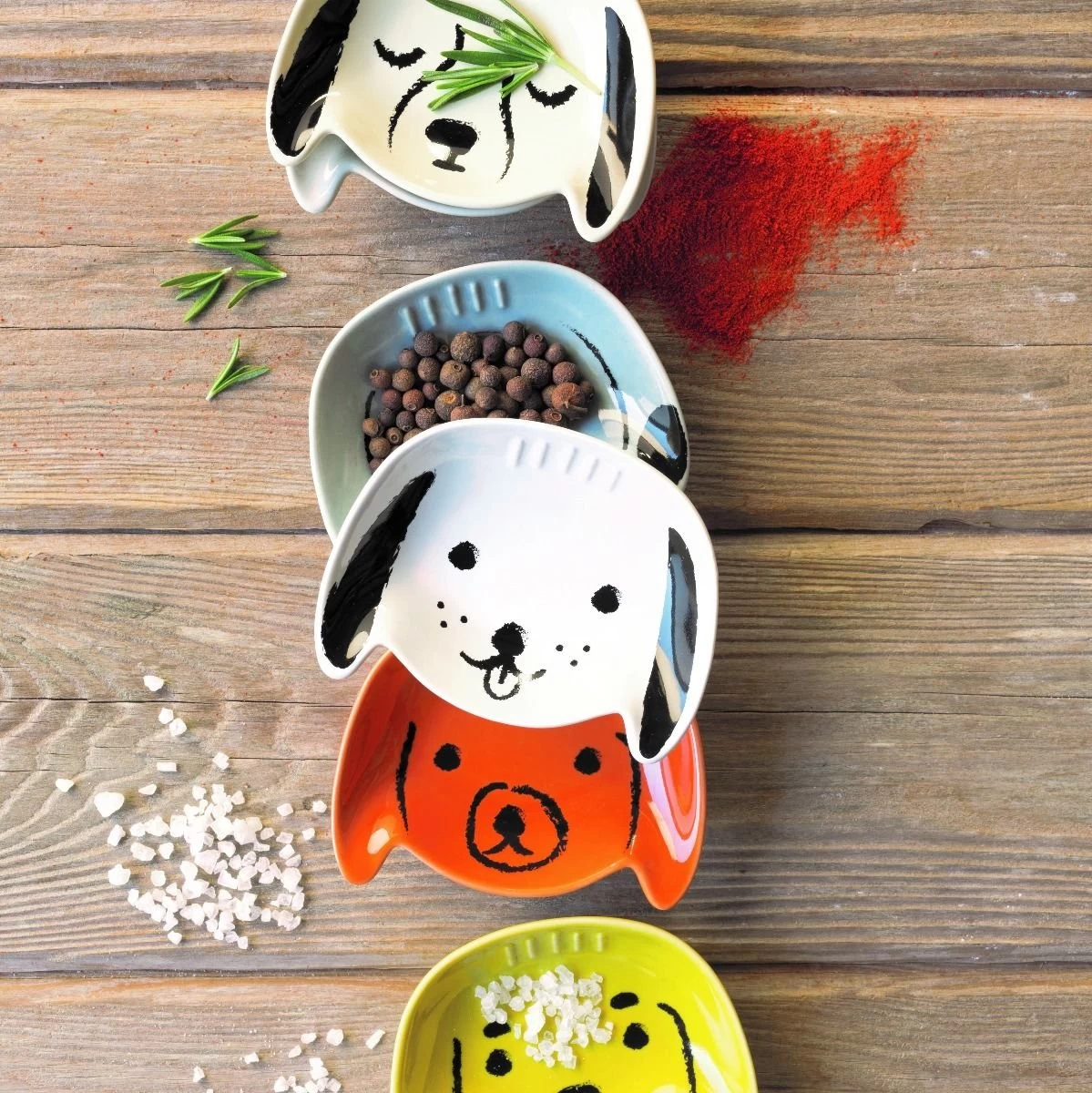 Danica Jubilee 2oz Shaped Pinch Bowls (Set Of 6) | Puppy Love - Image 11