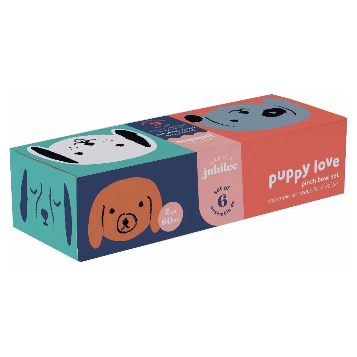Danica Jubilee 2oz Shaped Pinch Bowls (Set Of 6) | Puppy Love - Image 9