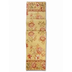 April Cornell 13" X 72" Dahlia Days Table Runner | Gold