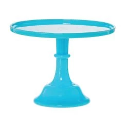 Mosser Glass 10" Cake Plate | Robins Egg