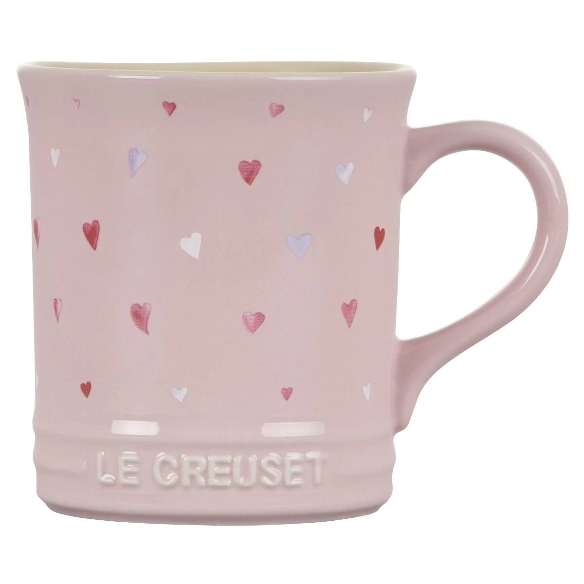 Le Creuset L'Amour Collection 14oz Mug With Heart Applique | Chiffon Pink - Image 4