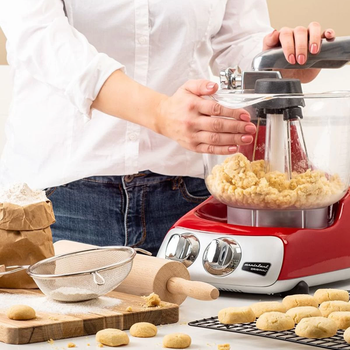 Ankarsrum Original 6230 Model Stand Mixer | Red - Image 5