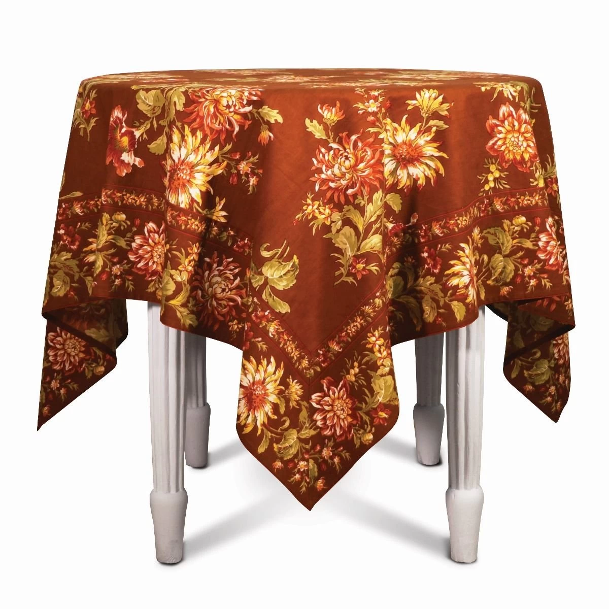April Cornell 54" X 54" Dahlia Days Breakfast Tablecloth | Café