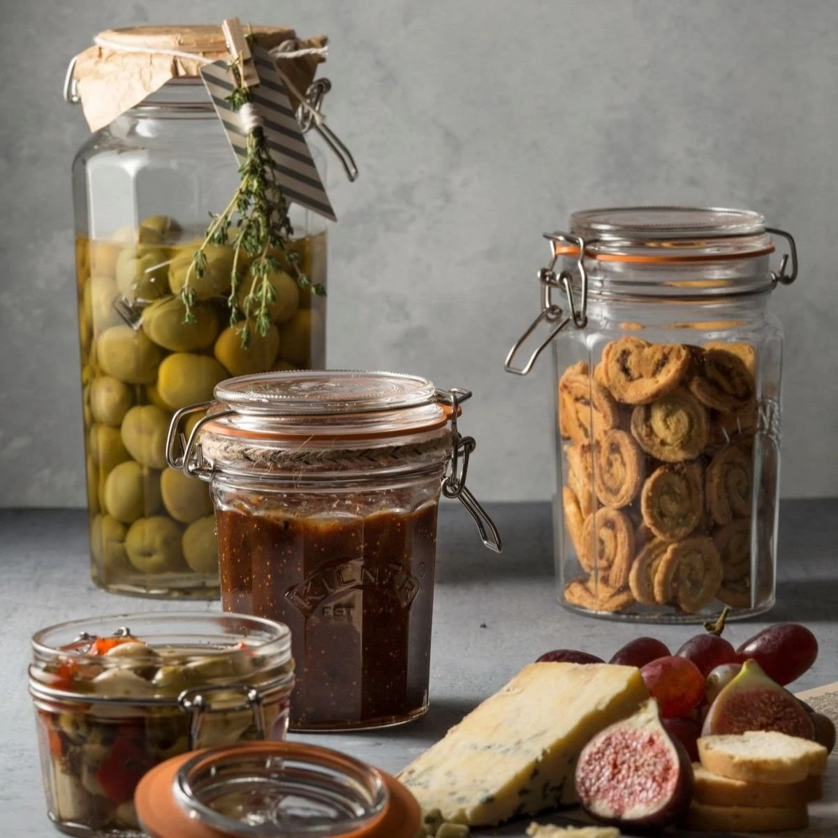 Kilner Facetted Clip Top Pasta Jar | 74oz - Image 5