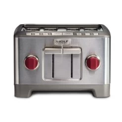 Wolf Gourmet 4-Slice Toaster | Red Knobs